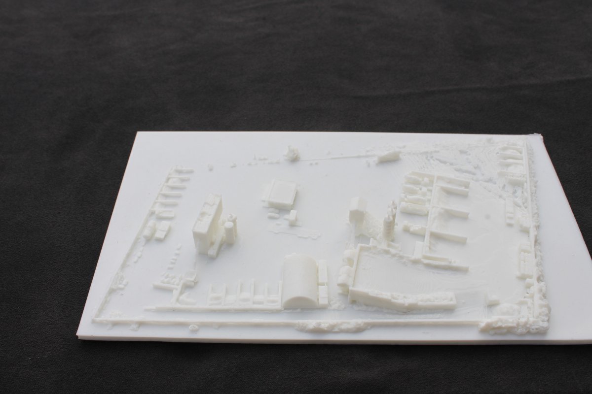Maquette 3D de la centrale à béton