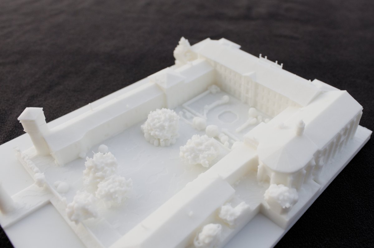 Maquette 3D du Château-Abbaye de Cassan