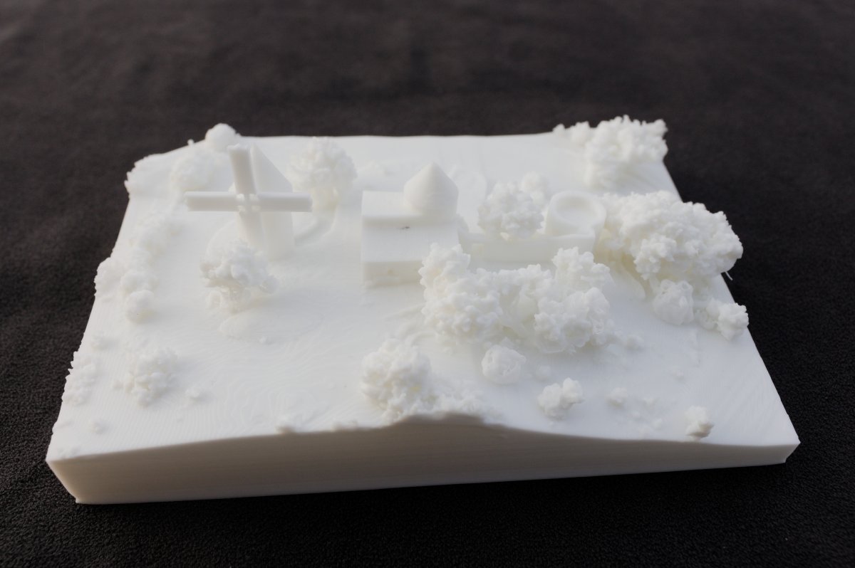 Maquette 3D du Moulin des Trois Tours