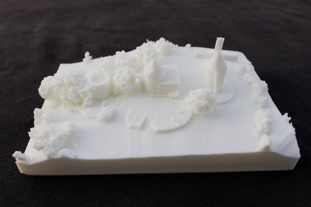 Maquette 3D du Moulin des Trois Tours